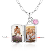 Dropshipping Custom Copper Photo Pendant Necklace