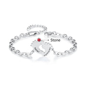 Stainless Steel Baby Feet Bracelet