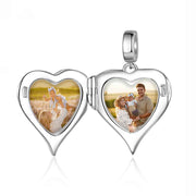 Personalized Rhodium Plated Jewelry Wing Heart Charm Beads
