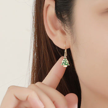 925 Sterling Silver Christmas Tree Earrings