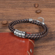 Personalised Brown & Black Braided Rope Bracelet