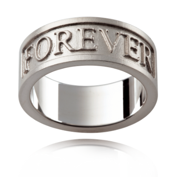 Personalised Wider Name Wedding Ring P465