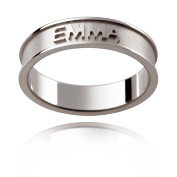 Personalised Name Wedding Ring P466