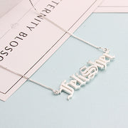 Sterling Silver Name Necklace #AS101565