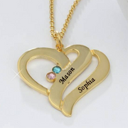 925 Sterling Silver Heart-Shaped Necklace #AS101821