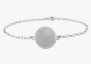 Personalized Fingerprint & Disc Bracelet #AS101893