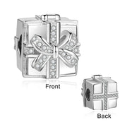 Custom Photo Gift Box Shape Bracelet Charm AS101932