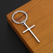 Stainless Steel Cross Keychain