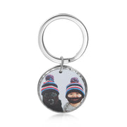 Personalized Stainless Steel Photo Keychain