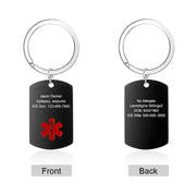 Engraving Stainless Steel Keychain