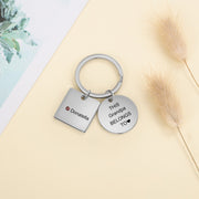 Stainless Steel Birthtsone Keychain