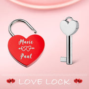 Personalized Zinc Alloy Custom Love Lock