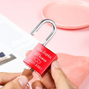 Personalized Alumium Custom Love Lock