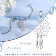Personalized Stainless Steel Dreamcatcher Jewelry Charm Beads