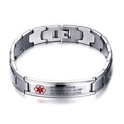 Titanium Steel Medical Men's Bracelet