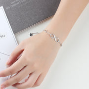 Rhodium Plated Infinity Bracelet/Anklet