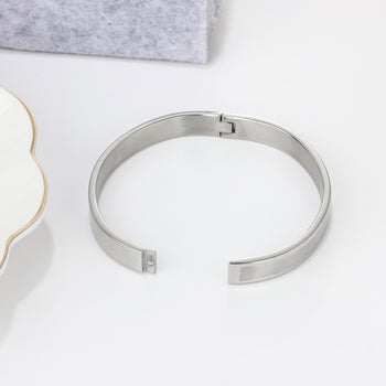 Engraving Stainless Steel Couple Bracelet
