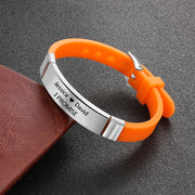 Personaliozed  Silica Gel Name Bracelet