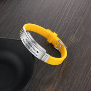 Silica Gel Personaliozed Name Bracelet