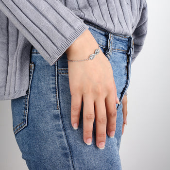 Copper ID Infinity Bracelet