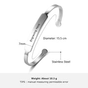 Engraving Stainless Steel Bracelet