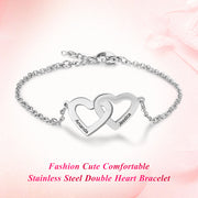 Personalized Stainless Steel Heart Bracelet