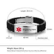 Personalized Stainless Steel Medical Bracelet