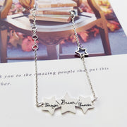 Copper Star Pendant Bracelet