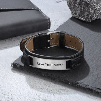Stainless Steal Medical Men's Bracelet