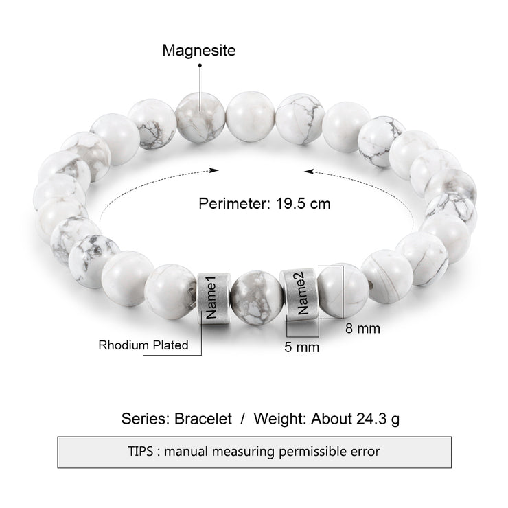 Personalized Natural Stone Bracelets