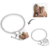 Personalized Stainless Steel Photo Bracelet