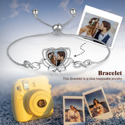 Copper Personalized Photo Flower Bracelet