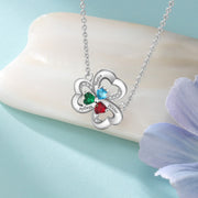 Personalized Three Heart Shape Necklace