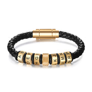 Personalized Titanium Steel Bead Bracelet