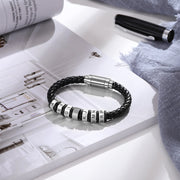 Personalized Titanium Steel Bead Bracelet