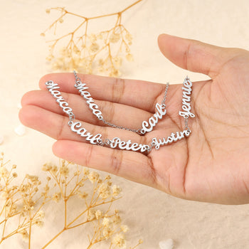 Personalized Rhodium Plated Name Custom Bracelet