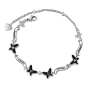Copper Birthstone Butterfly Bracelet