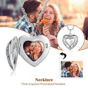 Custom Heart Photo Necklace