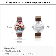 Personalized Alloy Leather Photo Watch