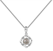 925 Sterling Silver Projection Necklace