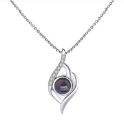 925 Sterling Silver Projection Necklace