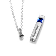 Custom Vertical Bar Ashes Necklace