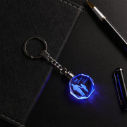 Personalized Stainless Steel Crystal Keychain