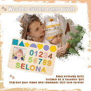 Custom Wooden Photo Name Puzzle