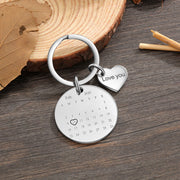 Personalized Photo Stainless steel Keychain set