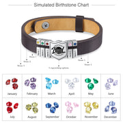 Stainless Steel Leather Bracelet