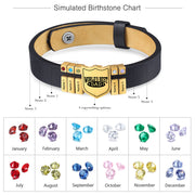 Stainless Steel Leather Bracelet