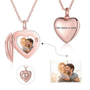 personalized Heart Photo Necklace