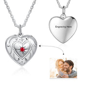 personalized Heart Photo Necklace