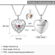personalized Heart Photo Necklace